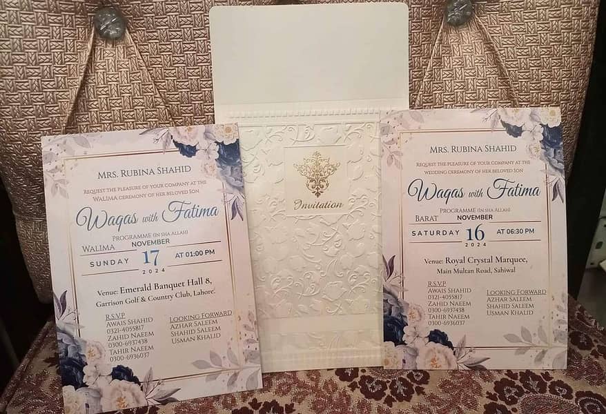 Customized Wedding Cards, Invitation Cards, Wedding E Invitation, LHR, 0