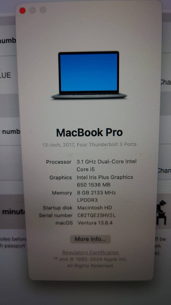 Macbook pro 13 inch 2017 for sale 4