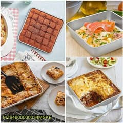 3 PCs square cake mold set