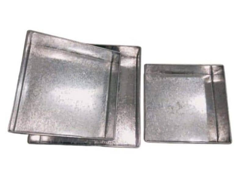 3 PCs square cake mold set 1