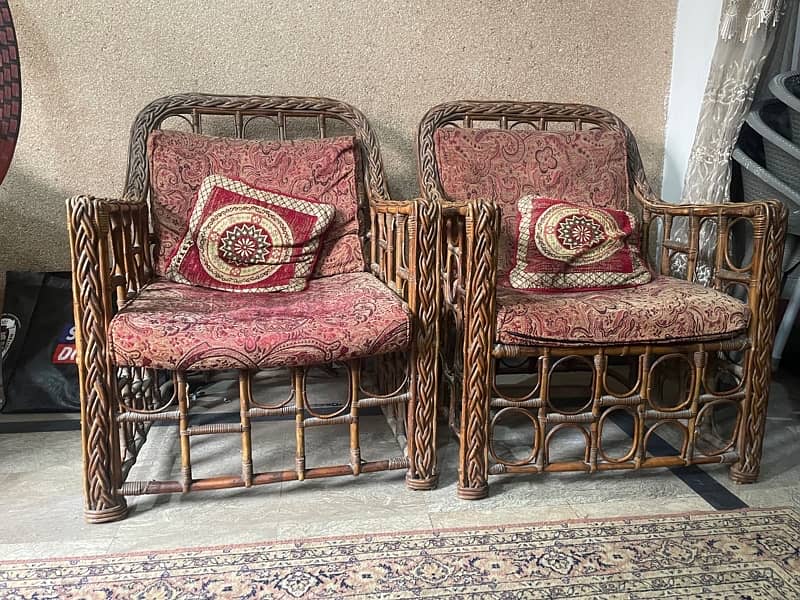 Can Wood Sofa With Extra Chairs 8