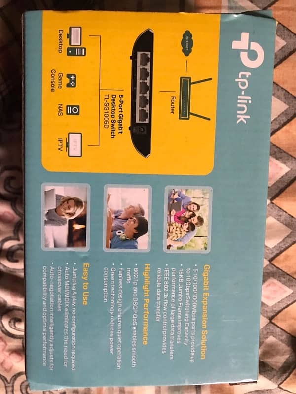 Tplink 5-Port Gigabit Desktop Switch TL-SG1005D 4