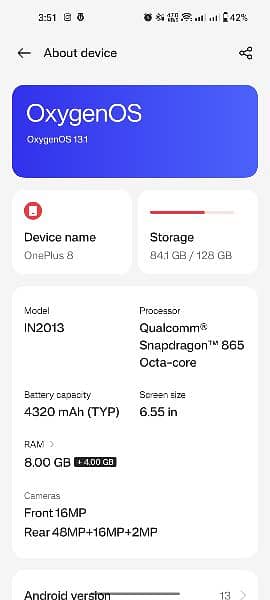 OnePlus 8 PTA APPROVED DUAL SIM 5