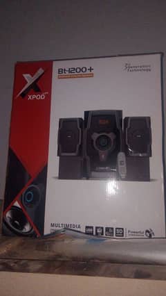 woofer speaker xpod bt1200+ 2 month used price 13000 03408312125