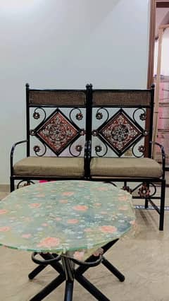 5 seater sofa set iron set