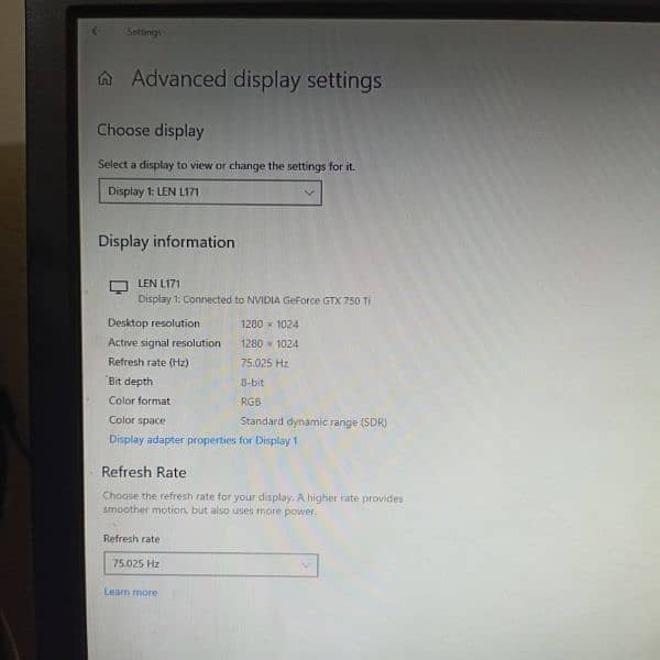 Lenovo 17 inch LED Monitor 1