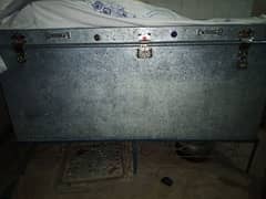 Trunk 6feet by 4feet with heavy stand, almost new