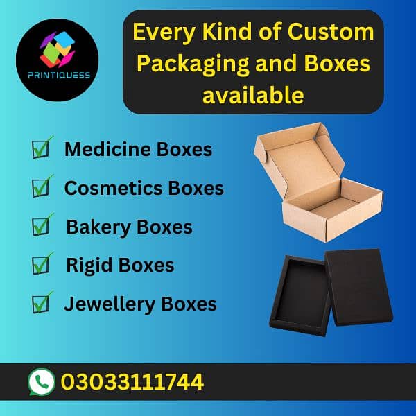 customised packages and boxes 0