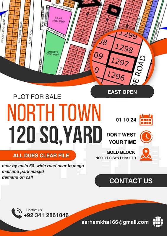 NORTH TOWN PHASE 01 GOLD BLOCK PLOT FOR SALE 0