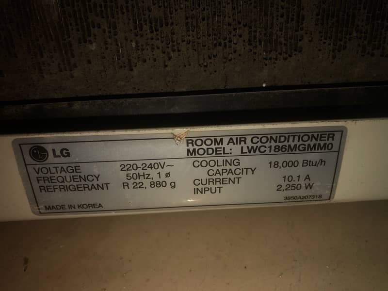 LG window Ac 7