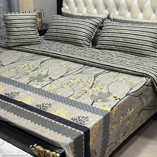 7 Pcs Cotton Salonica Printed Comfertor Set 0