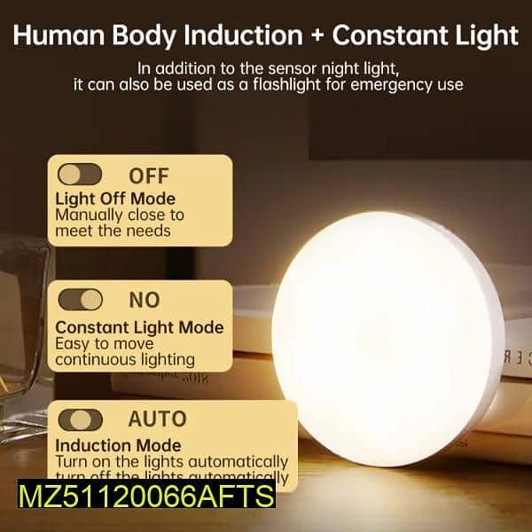 Auto on off motion sensor light with free cash on delivery 6