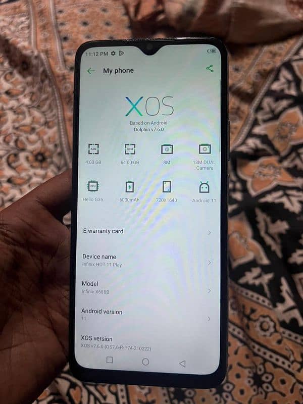 infinix hot 11 Play 4gb 64bg 0