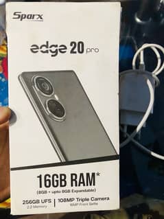 Sparkx Edge 20 pro, 16gb 256gb Full Box 10/10