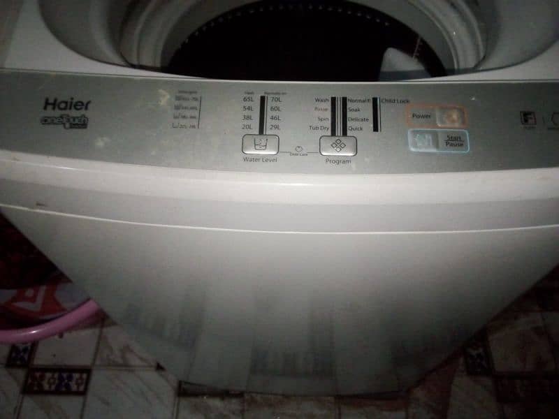 haier fully automatic washing machine 8kg 5