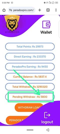 Peradox pro online working full lifetime online earning