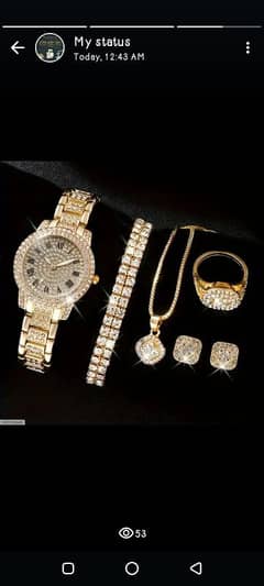 Women's Diamond Artificial Set