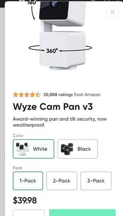 Wyze can pan v3 weather proof with night vision