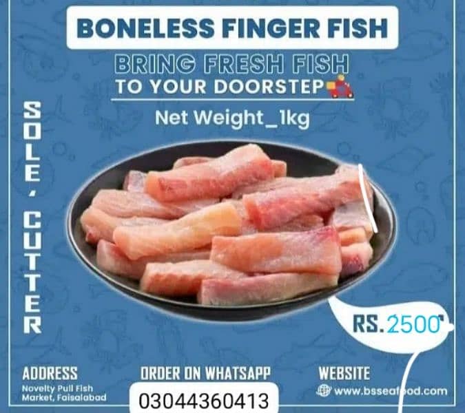 All catagori   fish and sae food available home delivery charges 250 2