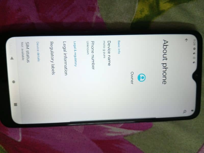 Motorola G pure 3.32 approved no box no charger 7