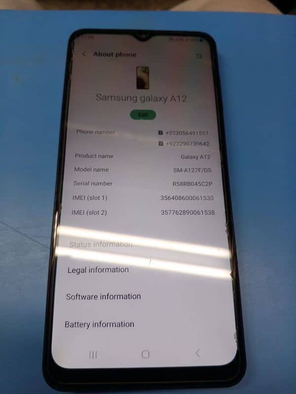 Samsung galaxy a12 4