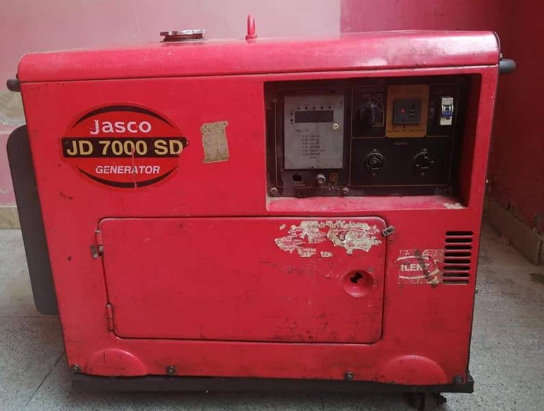 Jasco Generator 7KVA Urgent Sale 2 lac 0