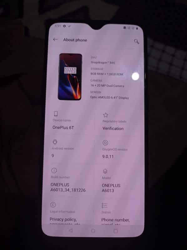 OnePlus 6T only Kit Non PTA Best for Pubg Mobile 0