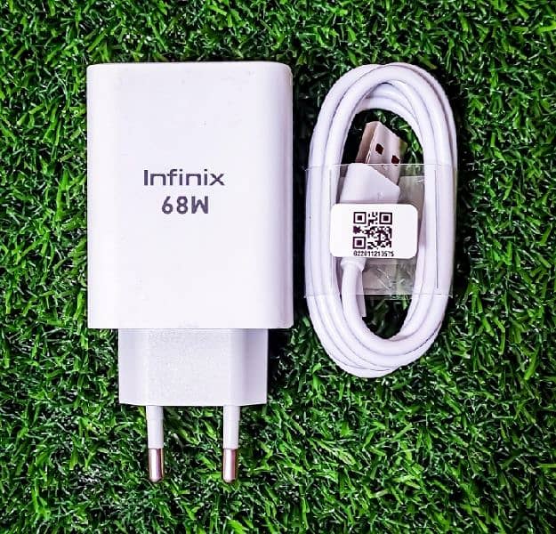 Infinix zero 30 original box plugged 68 watt charger  03274123995 3