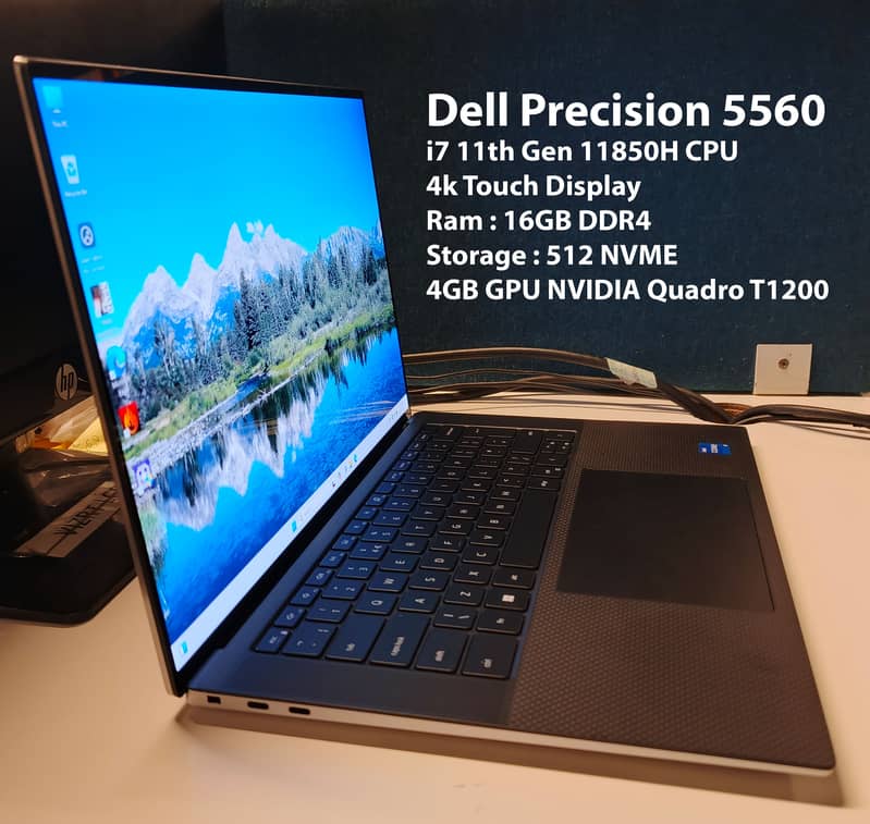 Dell Precision 5560 | i7 11th Gen 11850H CPU | 4k Touch Display 0