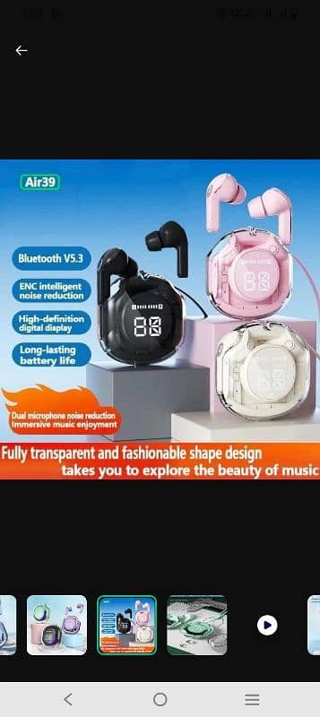 Aur 39 wireless Earbuds 2