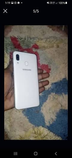 Samsung A30 used only panel change 10 by 10 condition without box