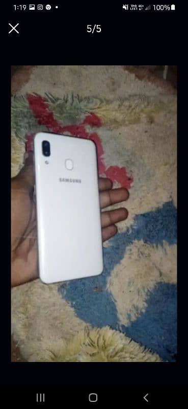 Samsung A30 used only panel change 10 by 10 condition without box 0