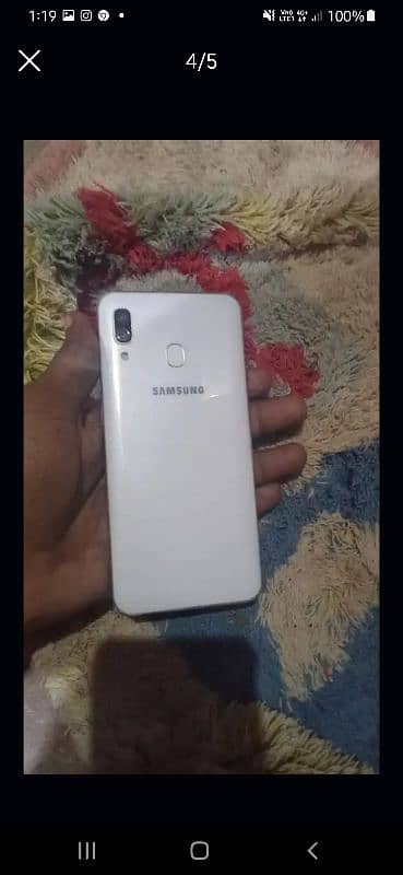 Samsung A30 used only panel change 10 by 10 condition without box 1