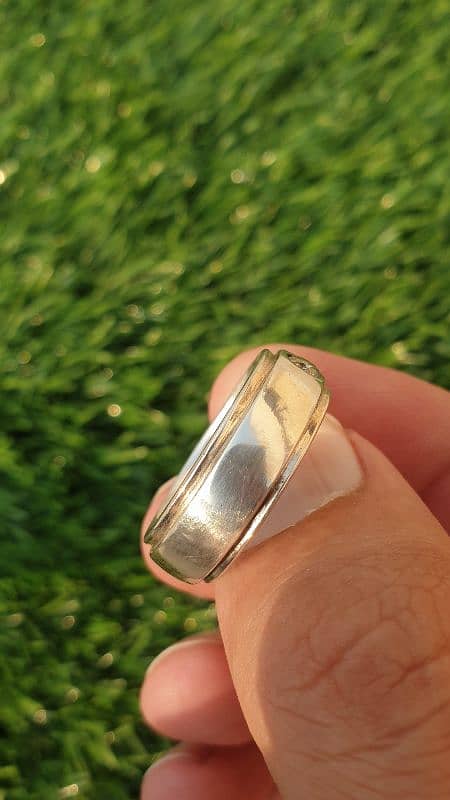 Natural Diamond Silver Ring 10