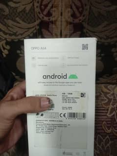 OPPO A54 4/128 WITH BOX ORIGINAL CHARGE