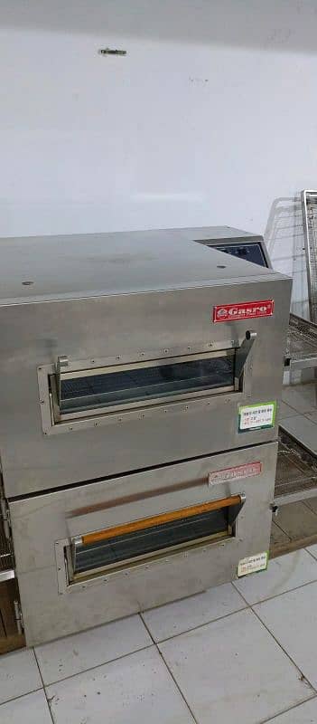 conveyor belt pizza oven gasro Korean 18" upper panel genuine fresh 2