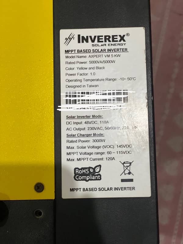 Inverex Solar Inverter 5KW 1