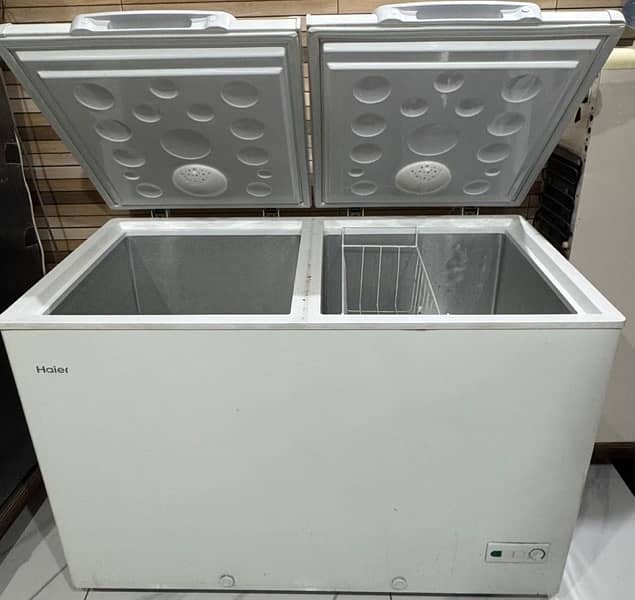 HAIER DOUBLE DOOR REFRIGERATOR PLUS FREEZER 2