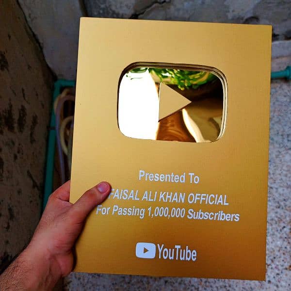 Yt Play button Golden and Silver YouTube | For gamers and influencers 3