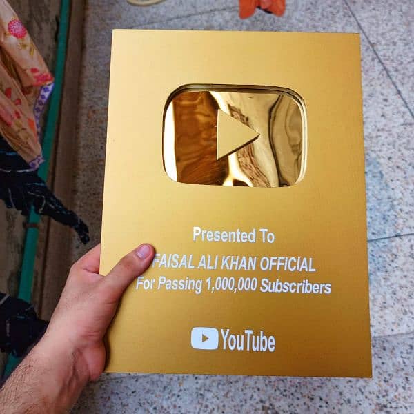 Yt Play button Golden and Silver YouTube | For gamers and influencers 4