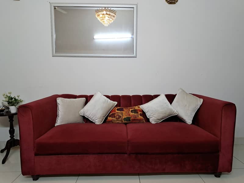 3 SEATER SOFA WITH 2 SEATER SOFA WITH CENTER TABLE 0