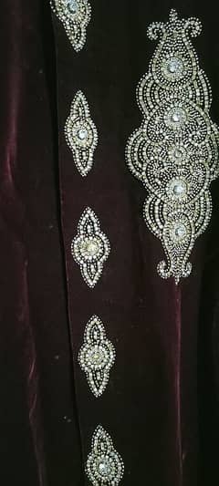 mehroon velvet sherwani