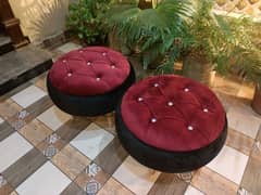 Unique Handmade tyres Round Puffy Sofa Seats. .