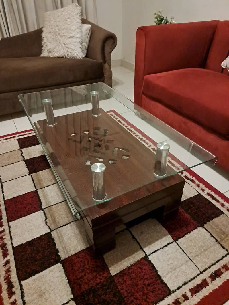 3 SEATER SOFA WITH 2 SEATER SOFA WITH CENTER TABLE 3