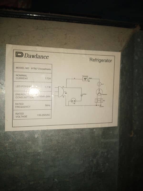 Dawlance Refrigerator Glass door 2022 16 cubic size 5