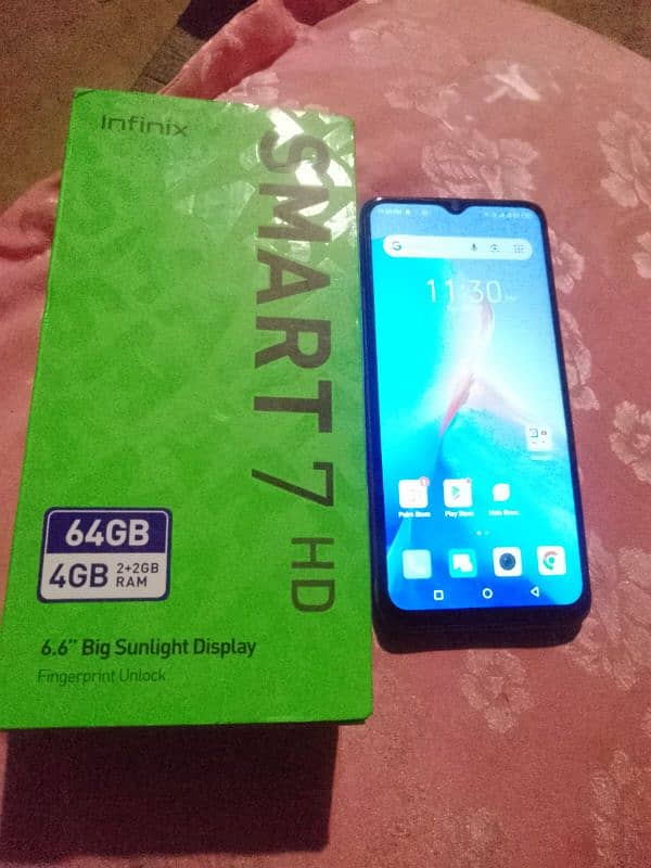 Infinix smart 7 hd mobile 64gp 4gp ram Whatsapp number 03104559258 4