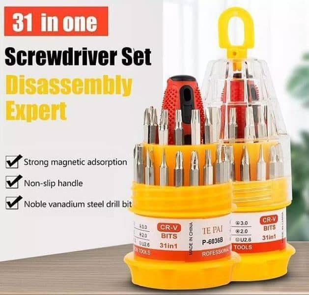 31 pcs stainless steel screwdriver set 1