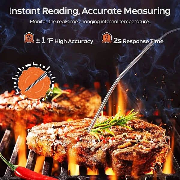 Digital Meat Kitchen Thermometer Stainless Waterproof Meat Temperature 2