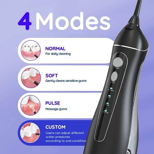 Oral Irrigator 3 Cleaning Modes water flosser 1