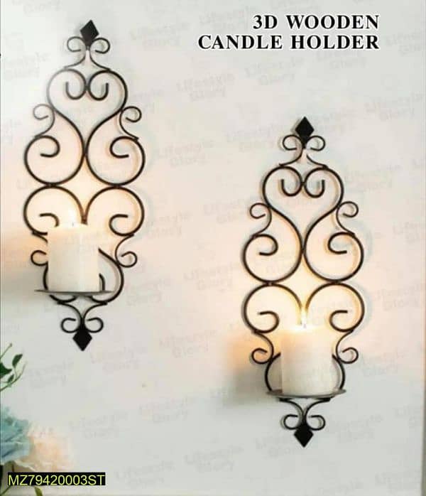 candle holder Wall decoration set 2